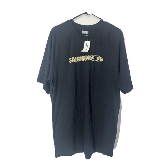 NWT SALOMON SPORTS BLACK T SHIRT SHORT SLEEVES IN SIZE XL - Picture 2 of 5